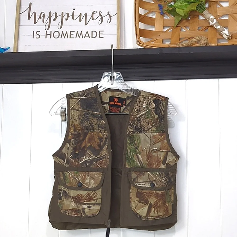 ❌Boy Camouflage Zip Up Vest With Pockets